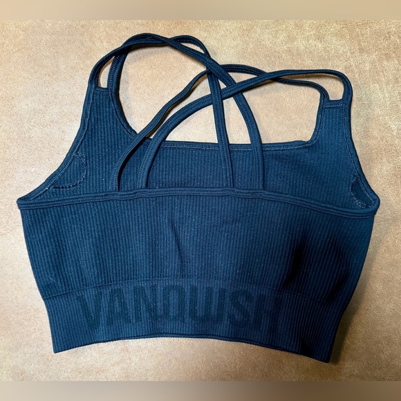 VANQUISH FITNESS | SPORTS BRA | DENIM BLUE | WOMEN'S SIZE M - Picture 2 of 3